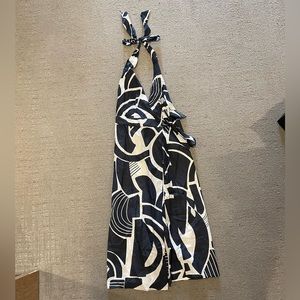 Zara Blue and White Wrap Dress